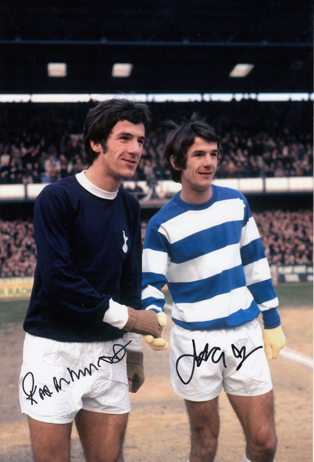 Lot 687: Football Autographed Tottenham V Qpr 12 X 8...