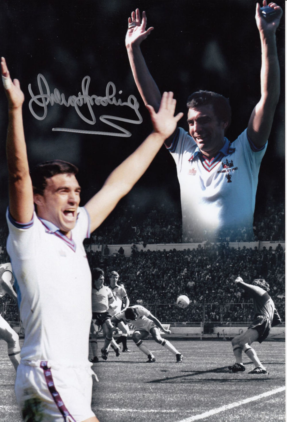 Lot 694: Football Autographed Trevor Brooking 12 X 8 Photo...