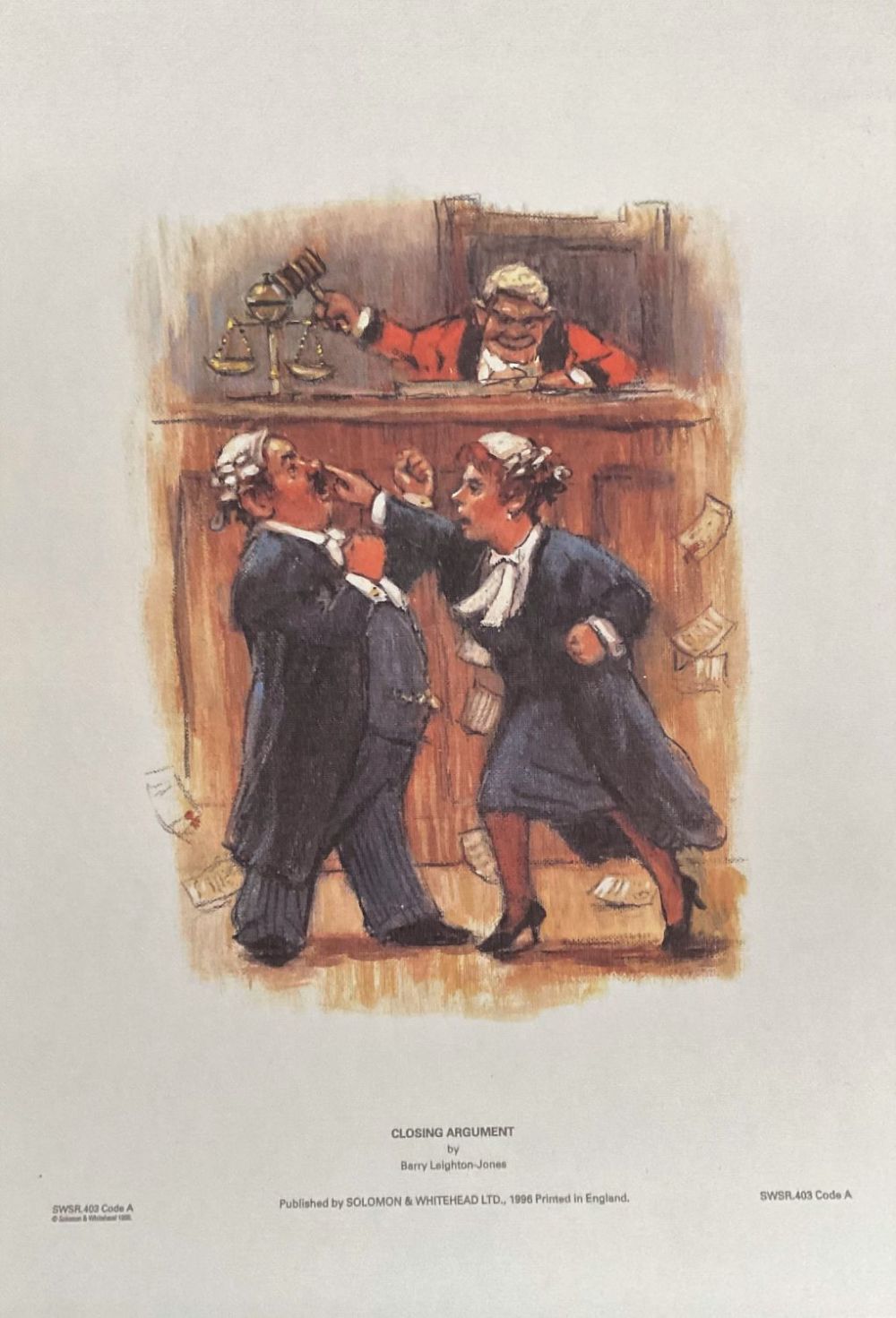 Lot 706: Barry Leighton-Jones 12. 5X 9 Colour Print Titled...