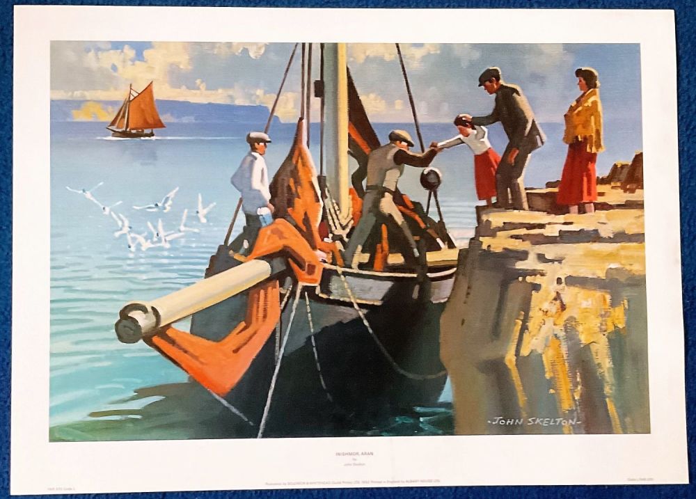 Lot 737: John Skelton printed signature on coloured print titled...