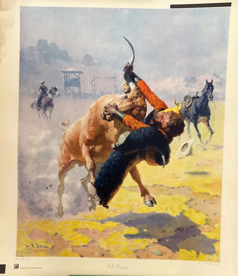 Lot 747: William R Leigh 25x21. 5 Colour print Titled...