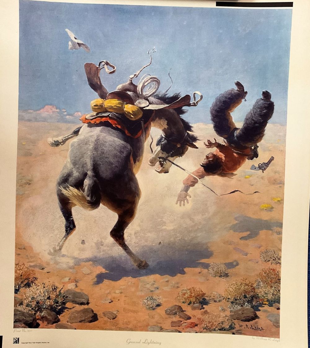 Lot 748: William R Leigh 25x21. 5 Colour print Titled...