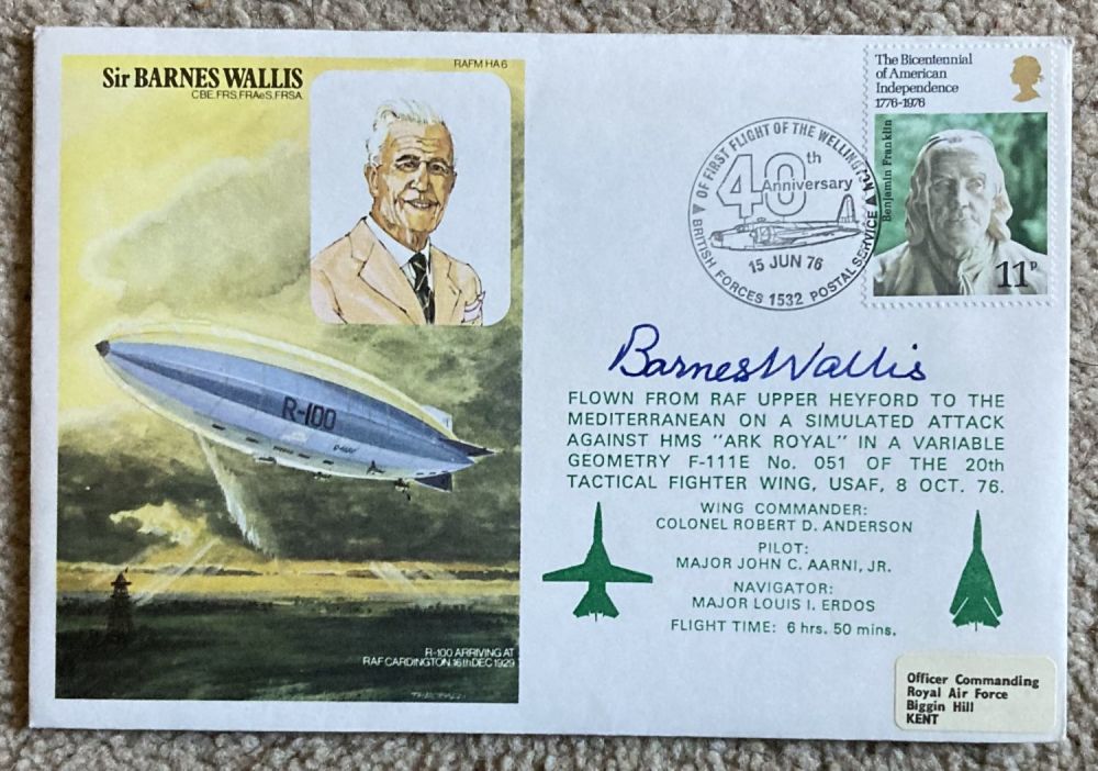 Lot 56: WW2 bouncing bomb inventor Barnes Wallis signed on...