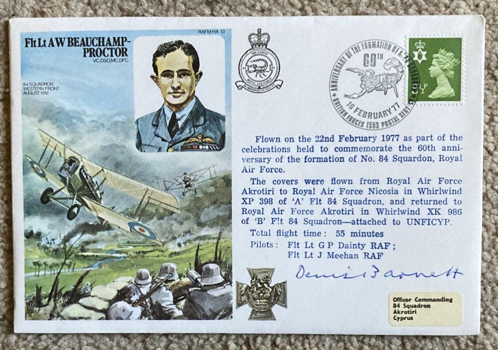 Lot 63: ACM Sir Denis Barnett DFC CO 84 Bomber...
