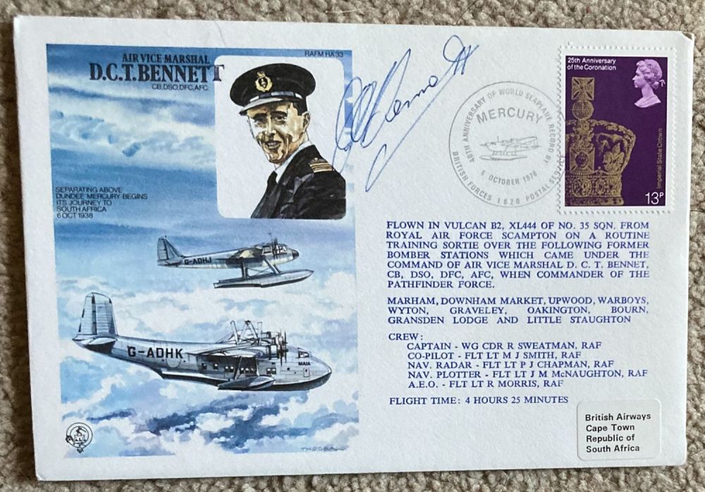 Lot 83: WW2 Pathfinders CO and Escaper Don Bennett signed...