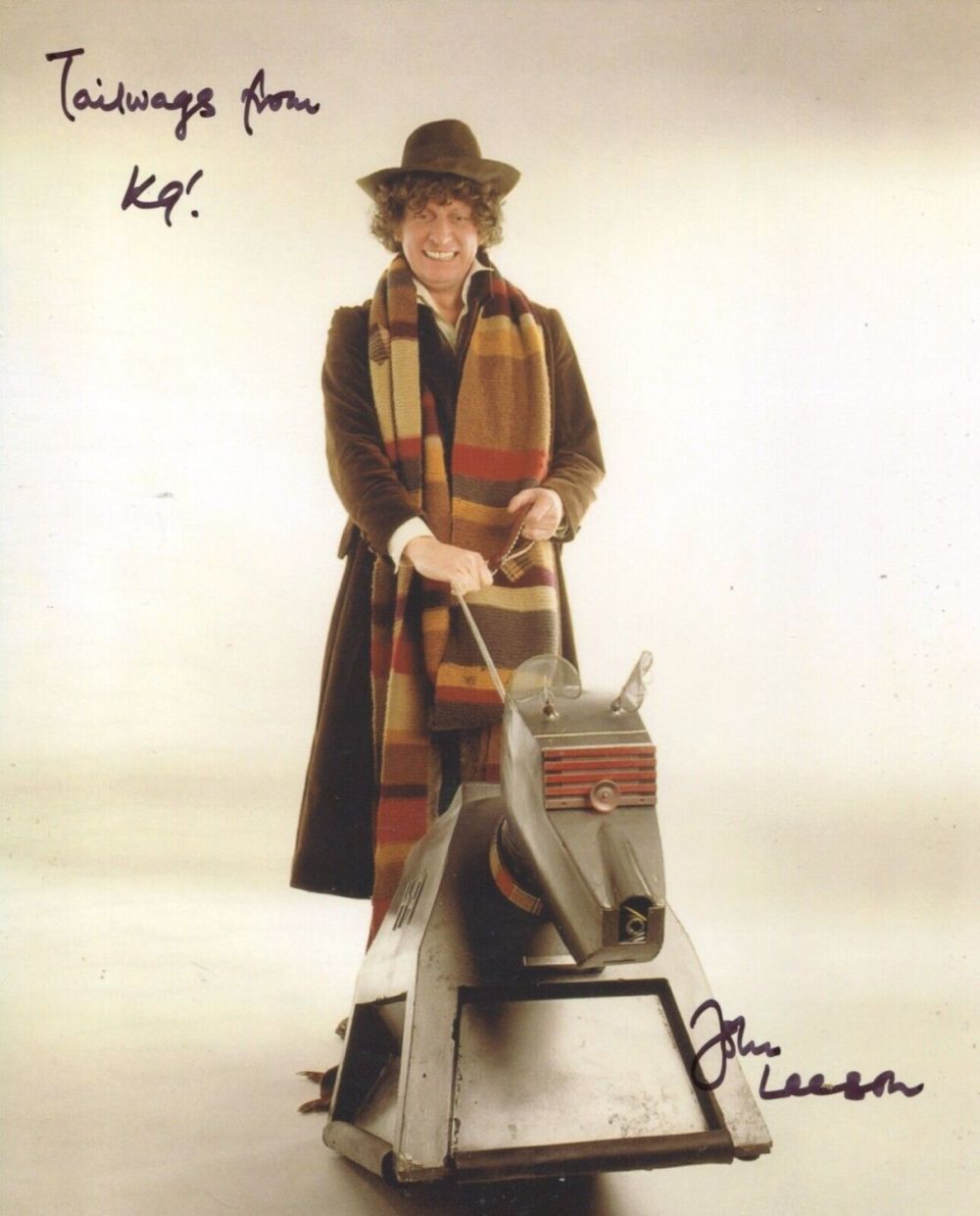 Lot 102: Doctor Who 8x10 photo with K9 signed by...