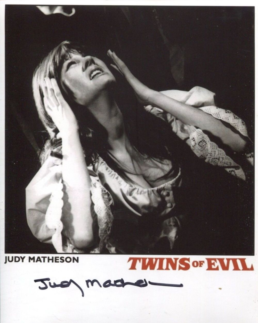 Lot 124: Horror movie Twins of Evil 8x10 photo signed...