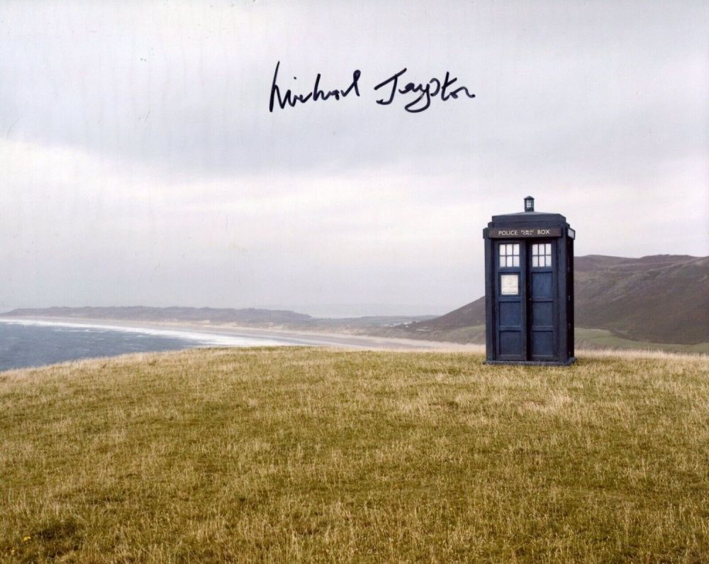 Lot 142: Doctor Who 8x10 Tardis photo signed by actor...