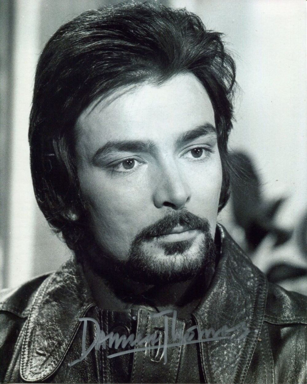 Lot 149: Hammer horror movie star Damien Thomas signed 8x10...