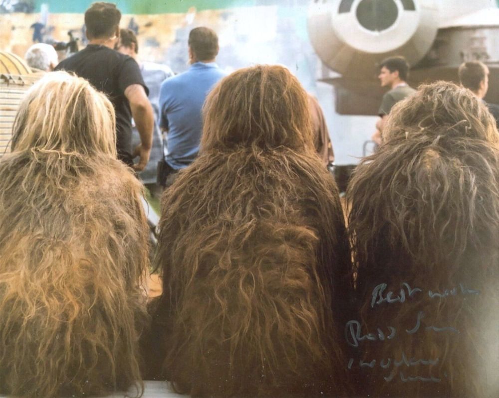 Lot 207: Star Wars Solo Wookie 8x10 photo signed by...