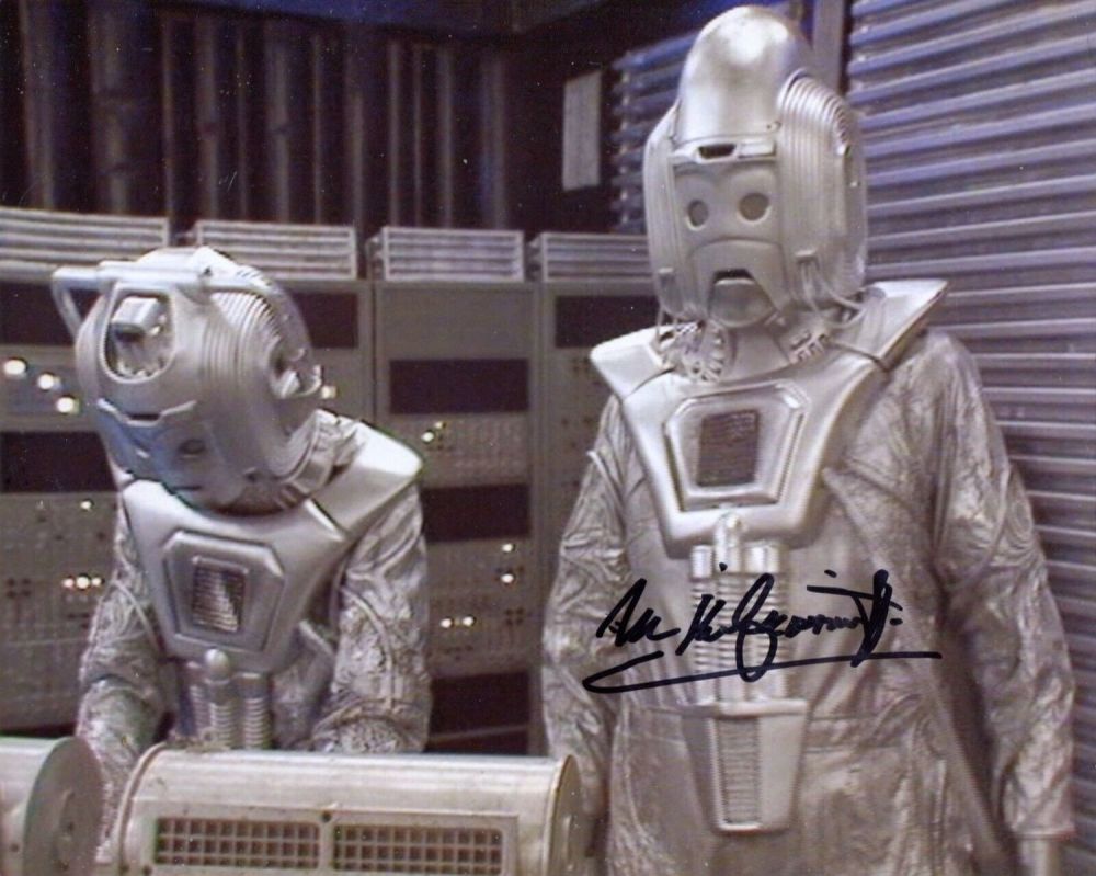 Lot 219: Doctor Who and The Cybermen scene photo signed...