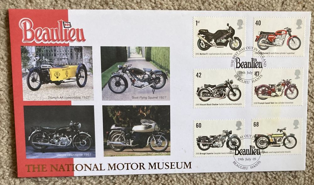 Lot 249: 2005 Motor Cycles Nation Motor Museum official FDC....