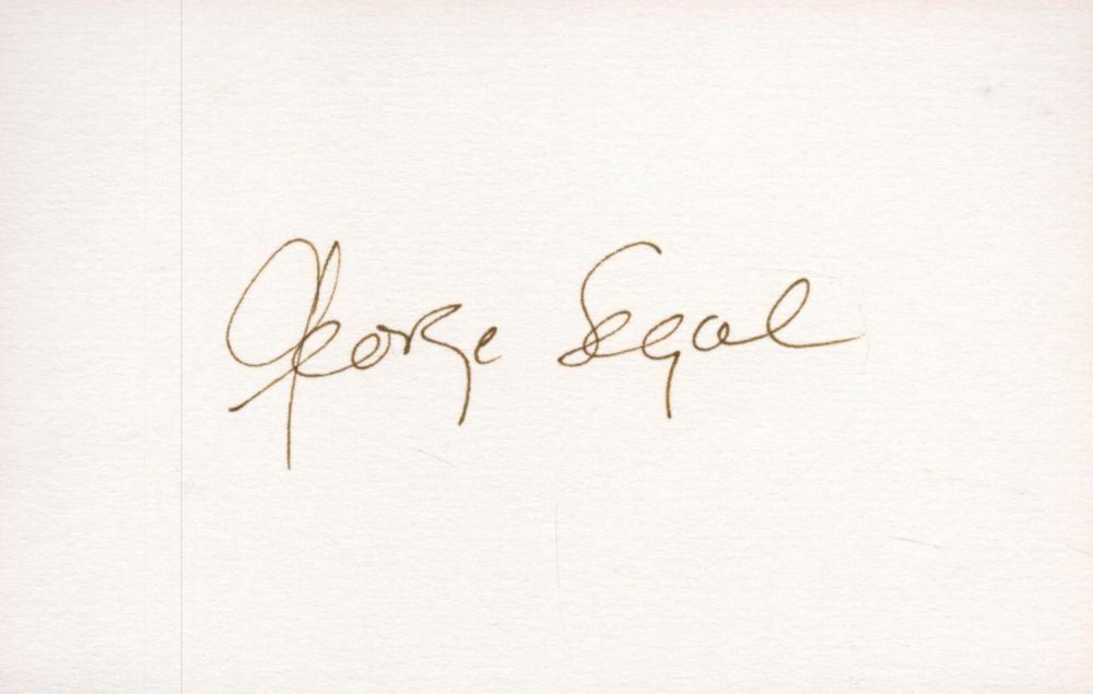 Lot 153: American Actor George Segal Signed 5x3 inch approx...