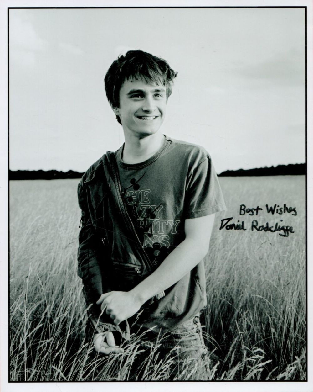 Lot 177: Daniel Radcliffe Signed 10x8 inch Black and White...