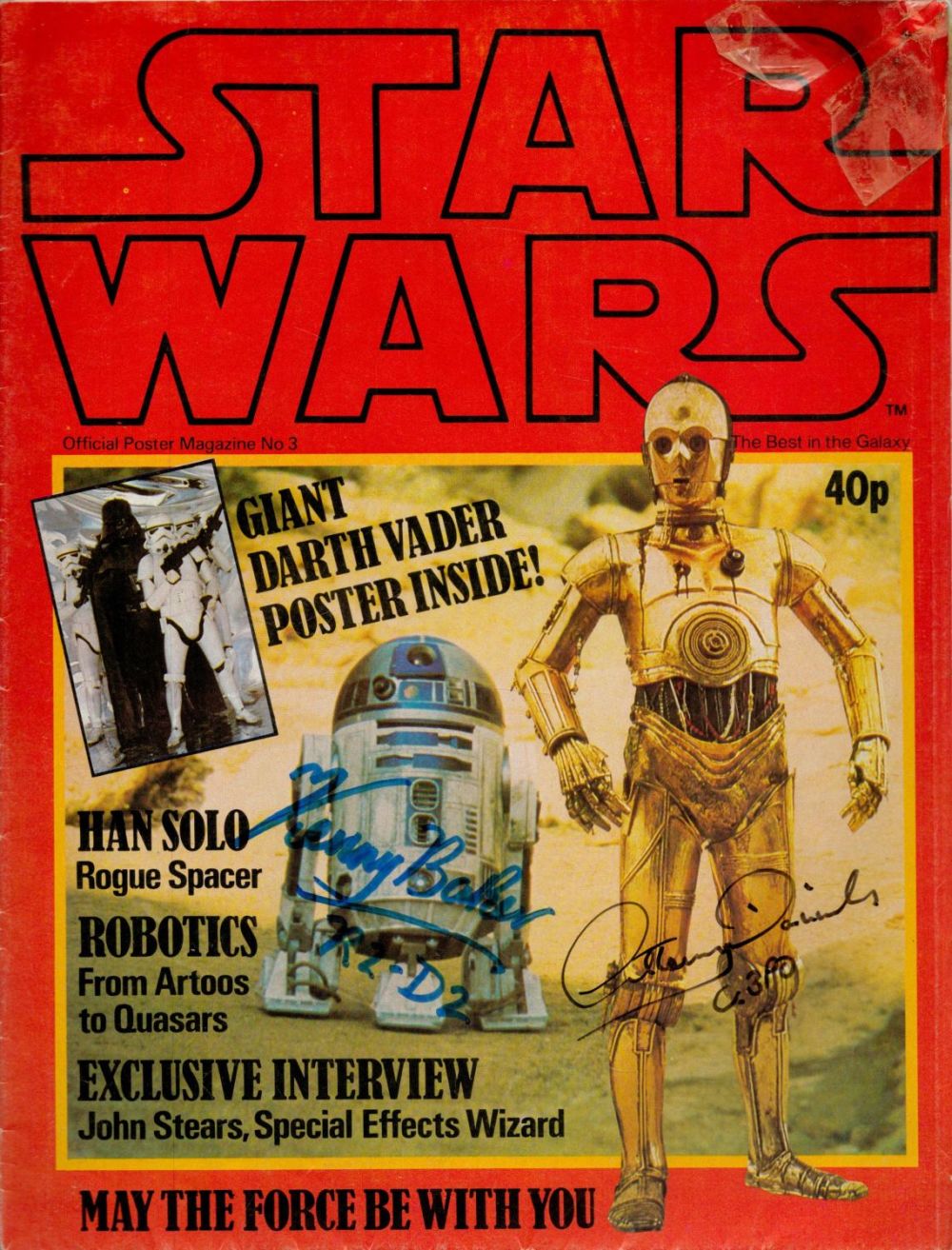 Lot 184: Kenny Baker (R2-D2) and Anthony Daniels ( C.3PO)...