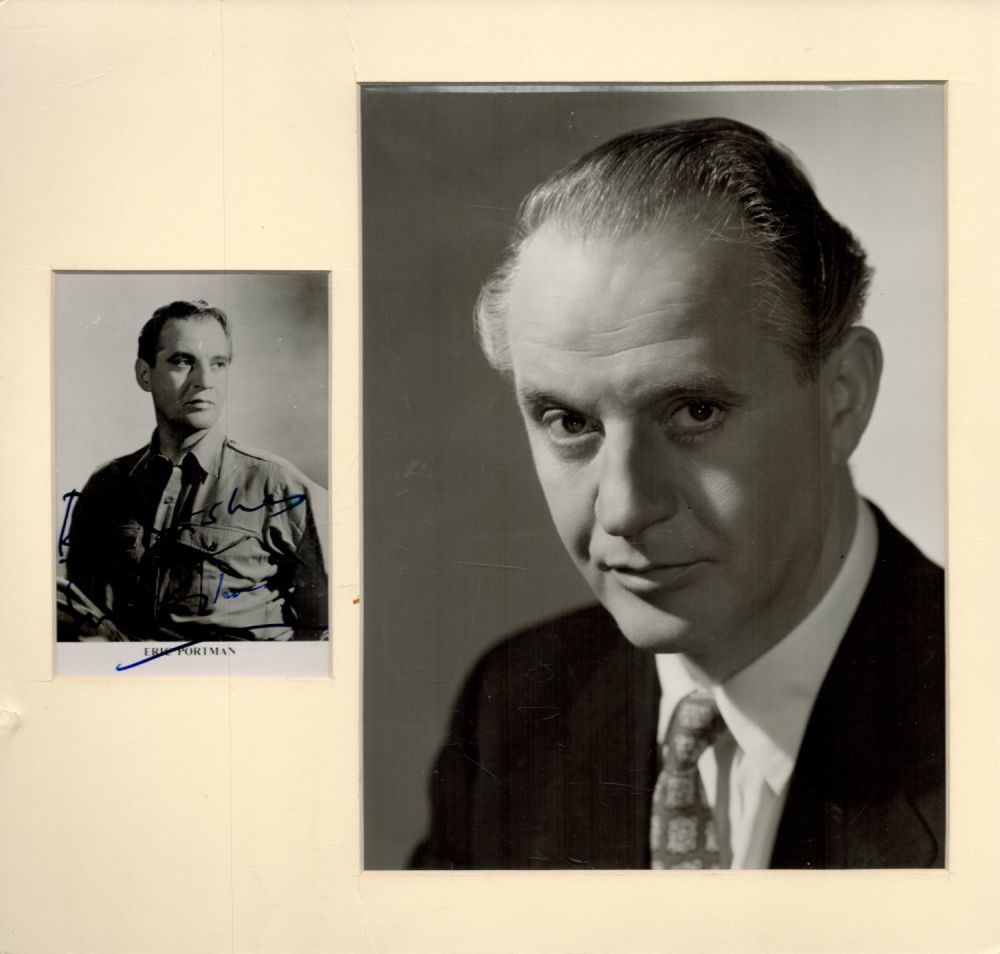 Lot 186: Eric Portman Signed Small Black and White Photo,...