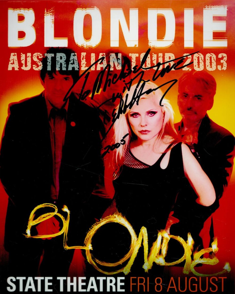 Lot 204: Debbie Harry (Blondie) Signed 10x8 inch Colour Photo....