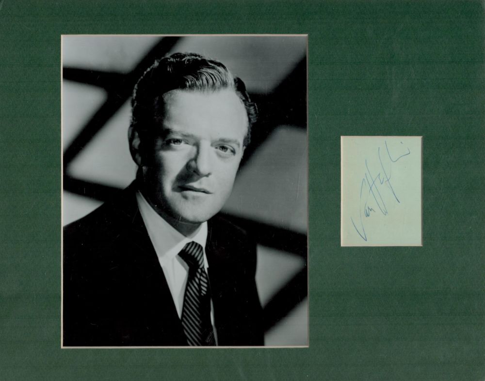 Lot 214: Van Heflin Signed Signature Piece with Black and...