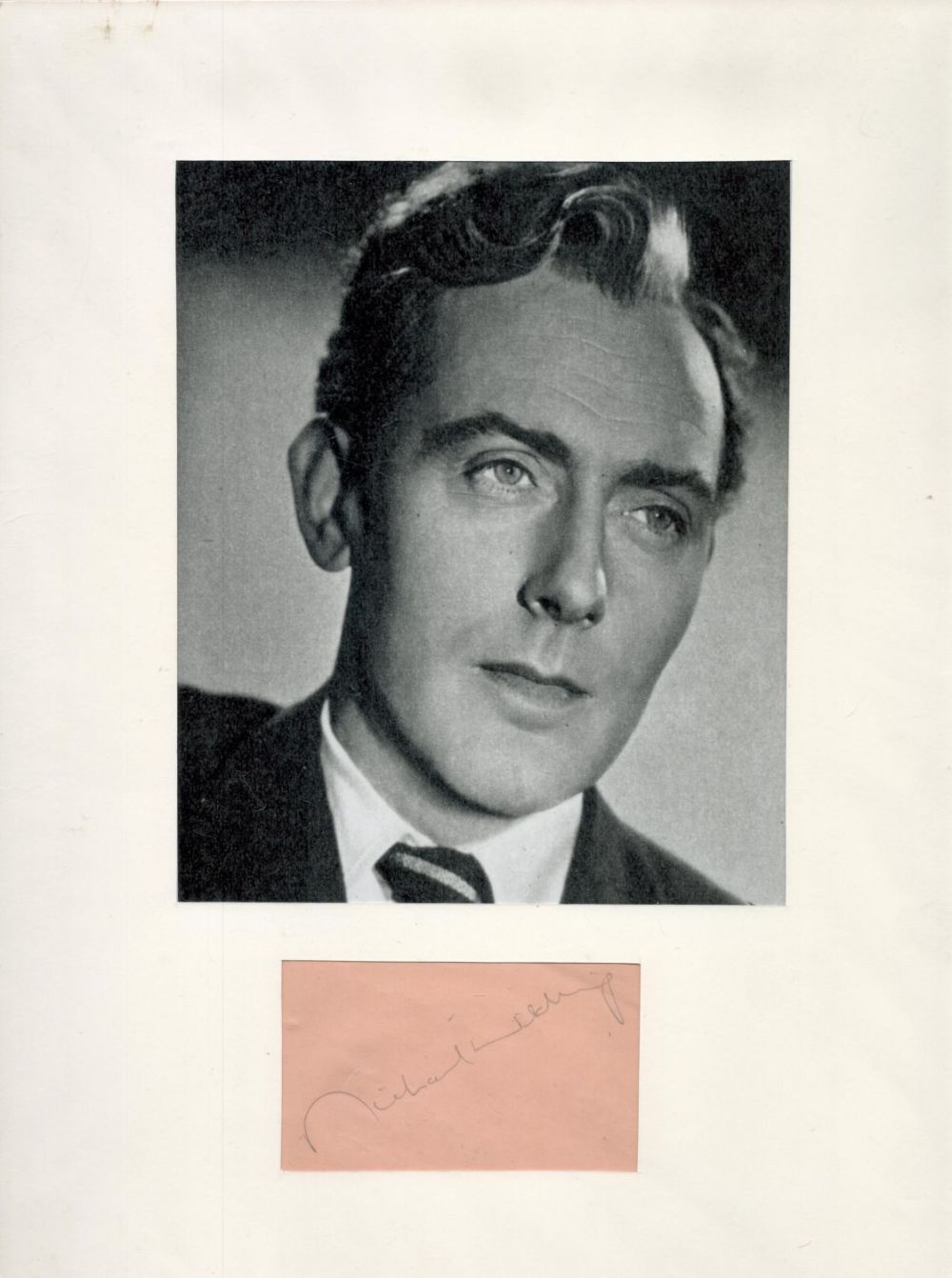 Lot 215: Michael Wilding Signed Signature Piece With Black and...