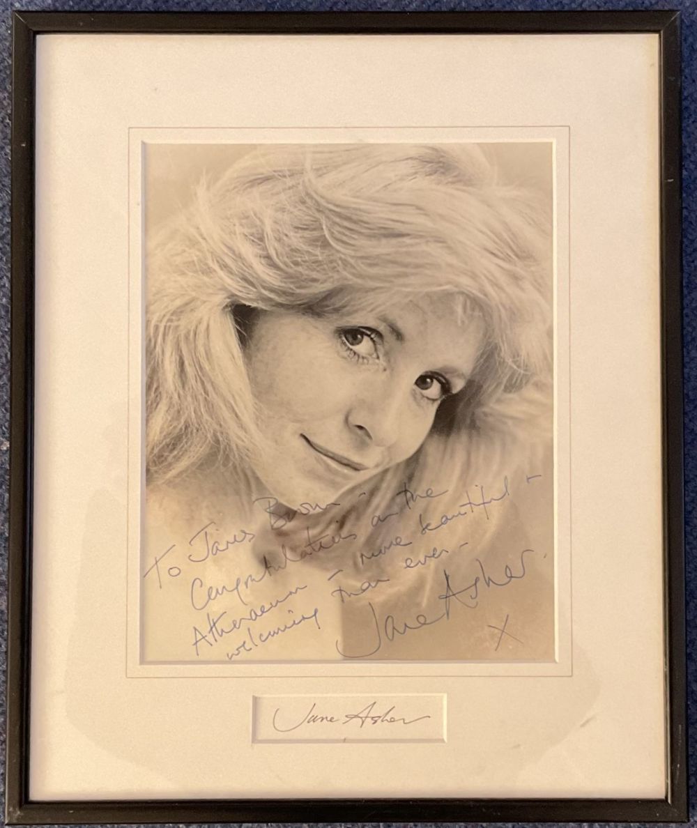 Lot 217: Jane Asher Signed 10x8 inch Black and White...