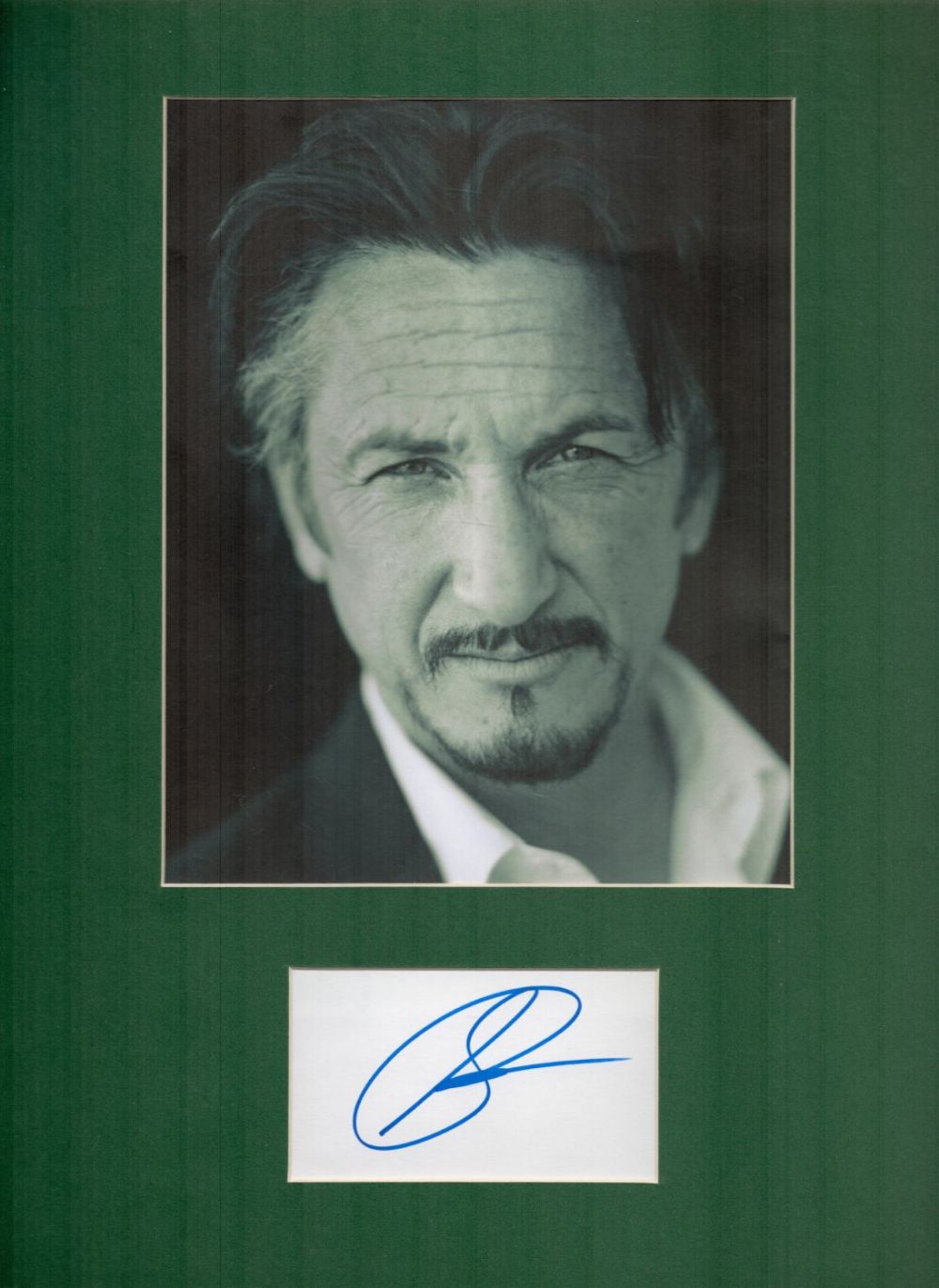 Lot 224: Sean Penn 16x12 overall mounted signature piece includes...