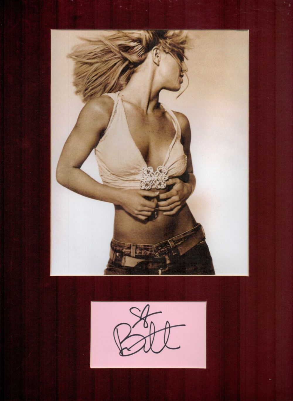 Lot 226: Britney Spears 16x12 overall mounted signature piece includes...