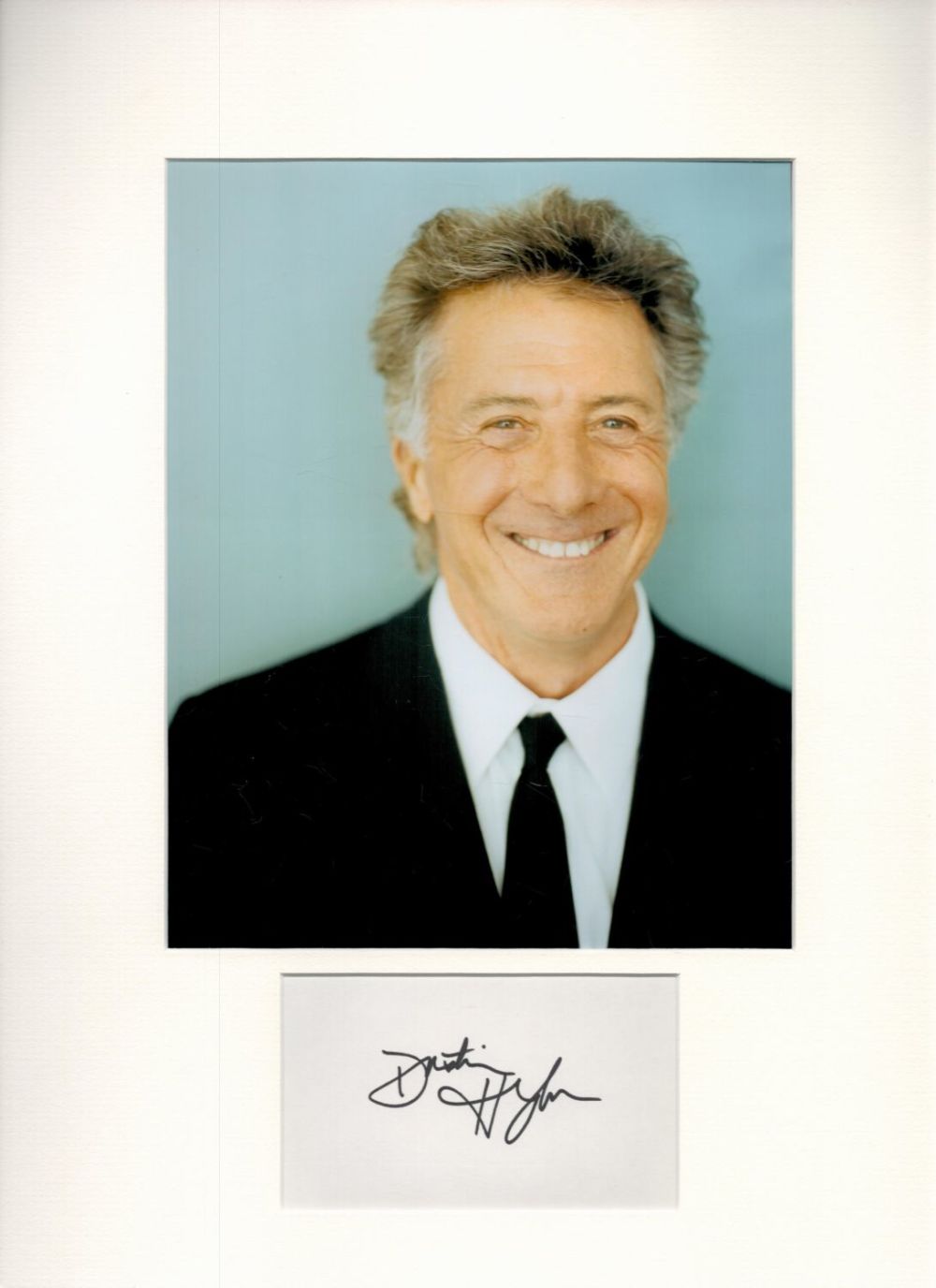 Lot 230: Dustin Hoffman 16x12 overall mounted signature piece includes...
