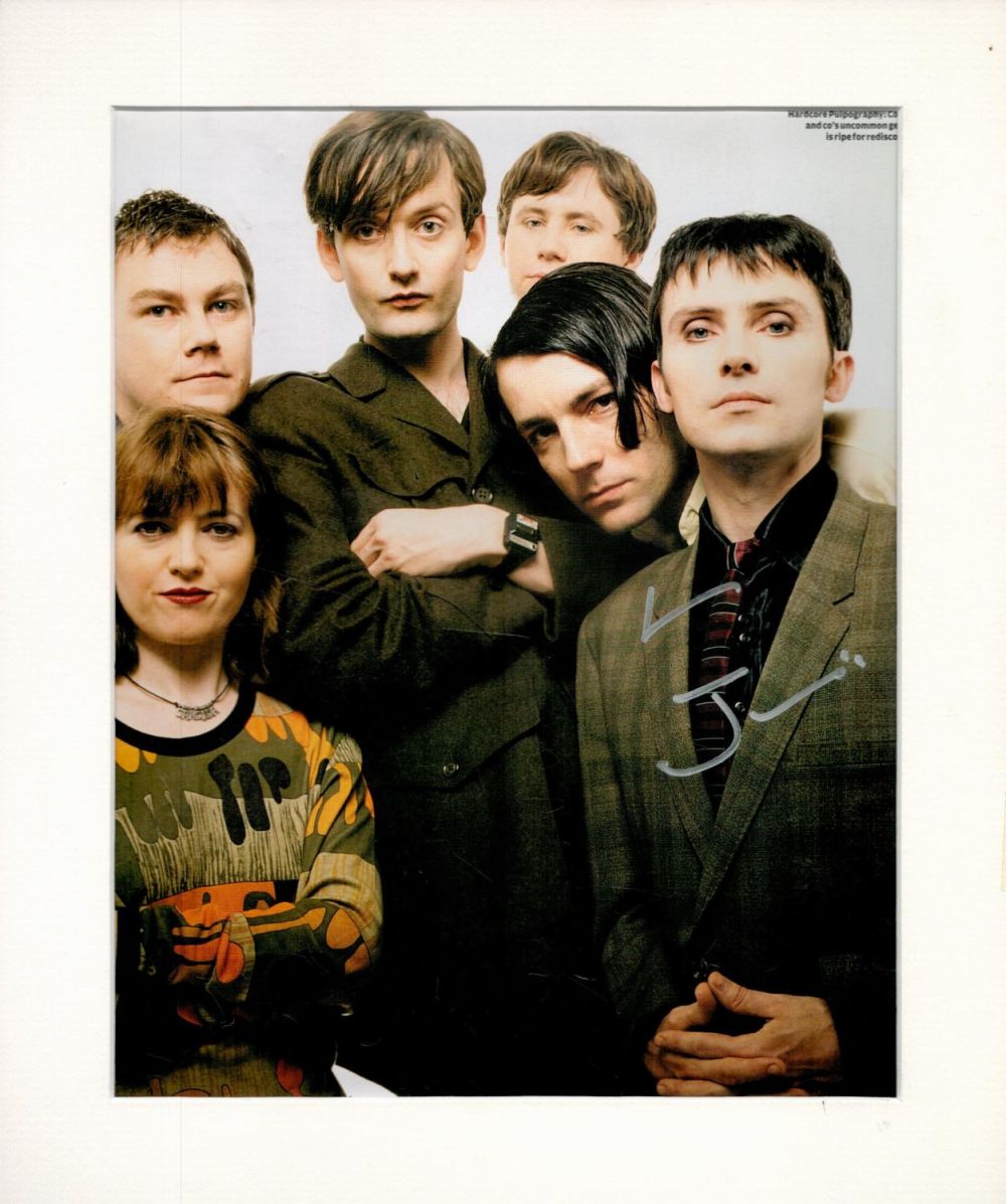 Lot 237: Jarvis Cocker signed 12x10 overall mounted colour magazine...