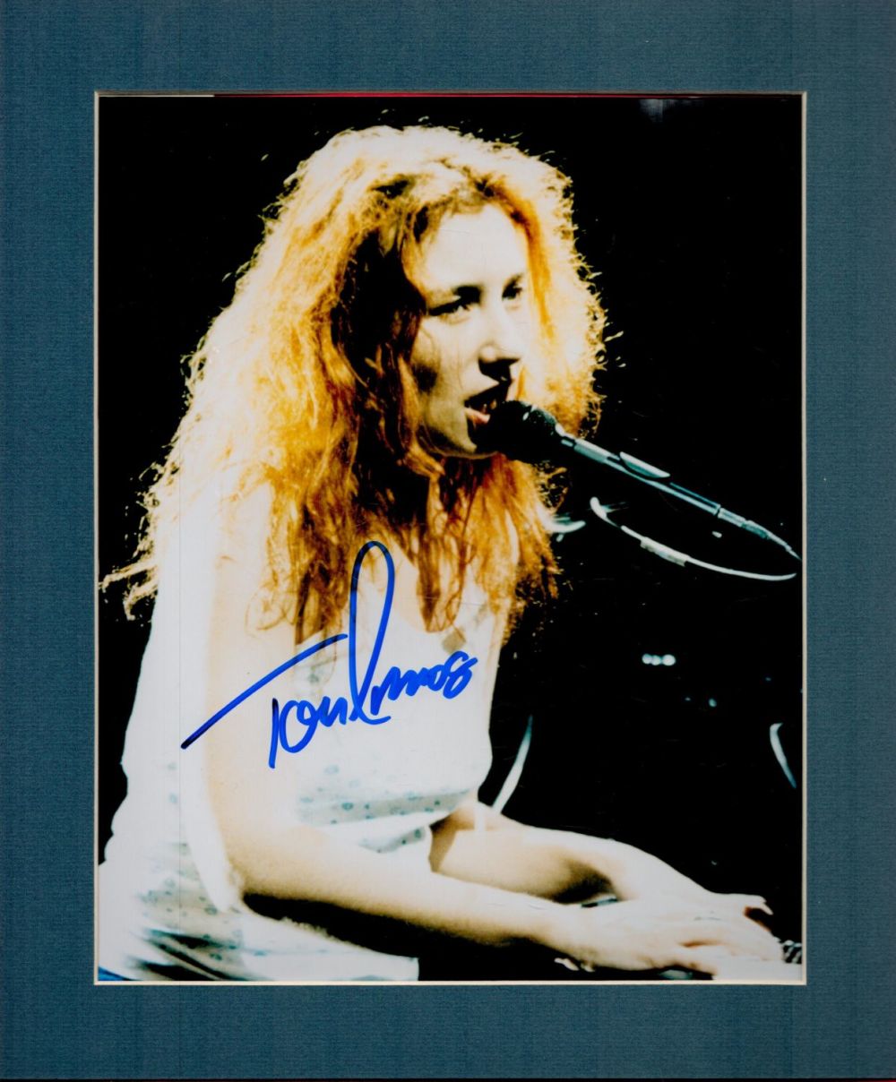 Lot 239: Tori Amos signed 12x10 overall mounted colour photo....