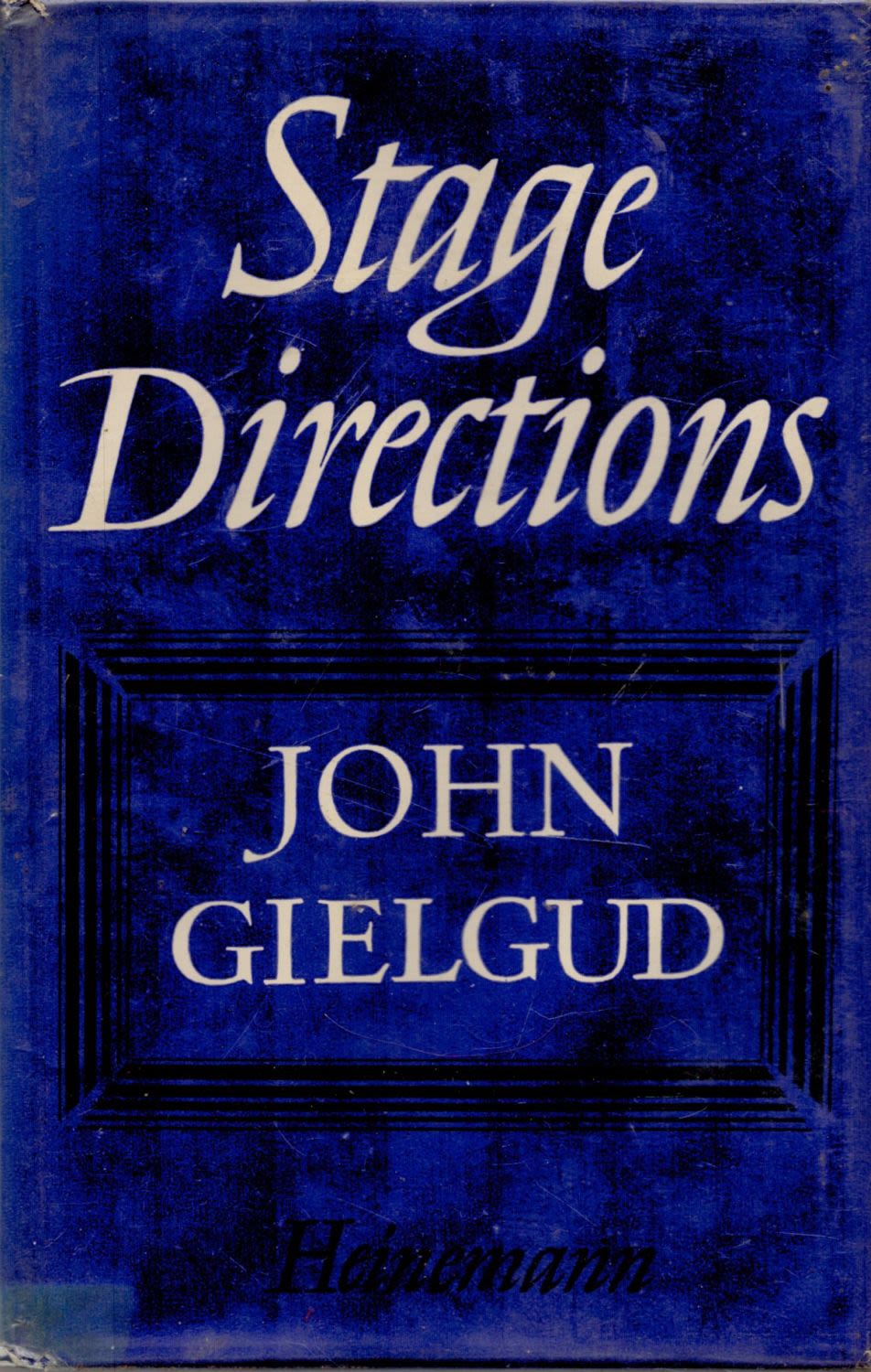 Lot 18: Excellent copy of John Gielgud's 1963 1st edition...