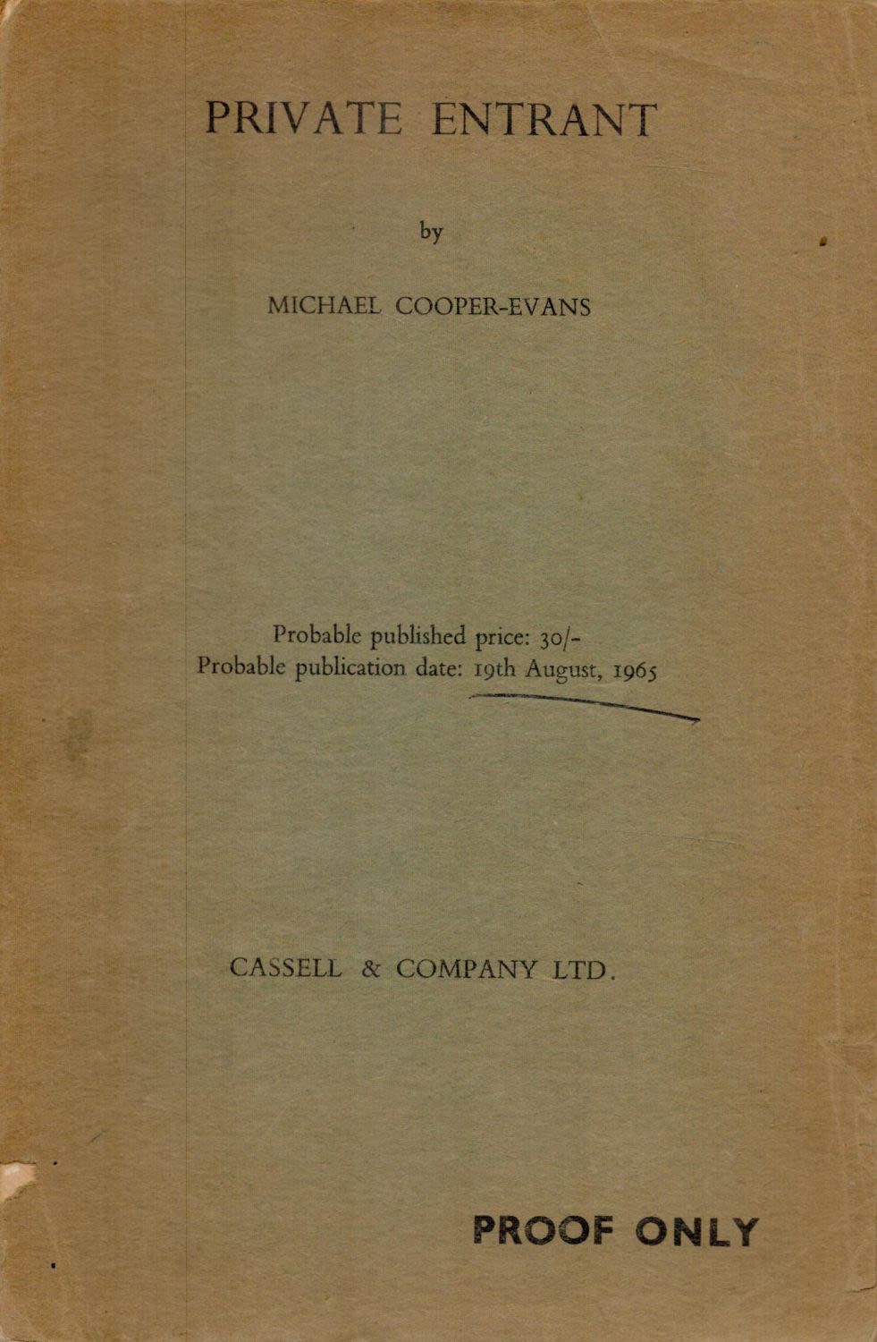 Lot 143: Michael Cooper-Evans Private Entrant - Racing with Rob...