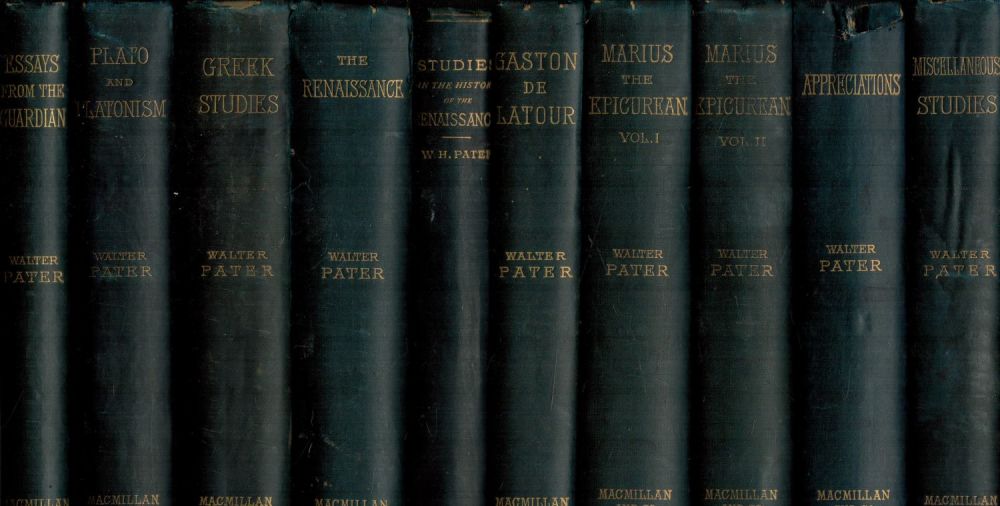 Lot 186: Walter Pater This is a ten-volume matching set...
