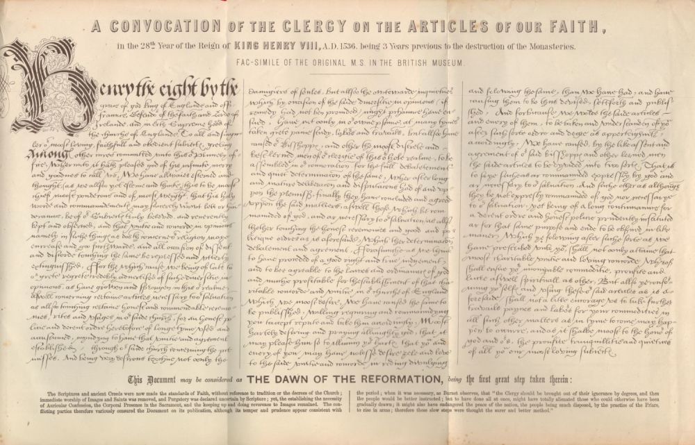 Lot 239: A facsimile of the original manuscript in the...