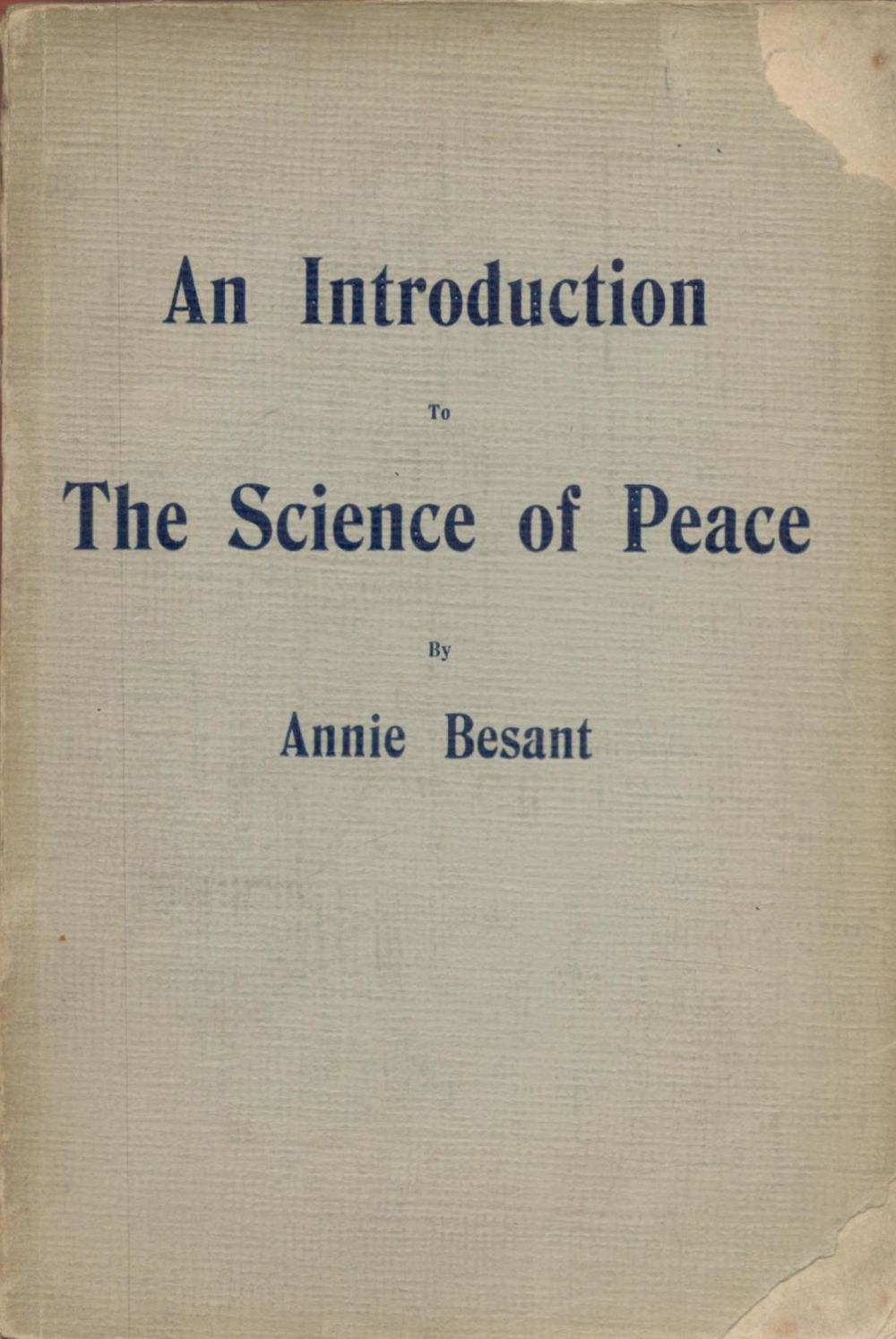 Lot 254: Annie Besant An Introduction to the Science of...