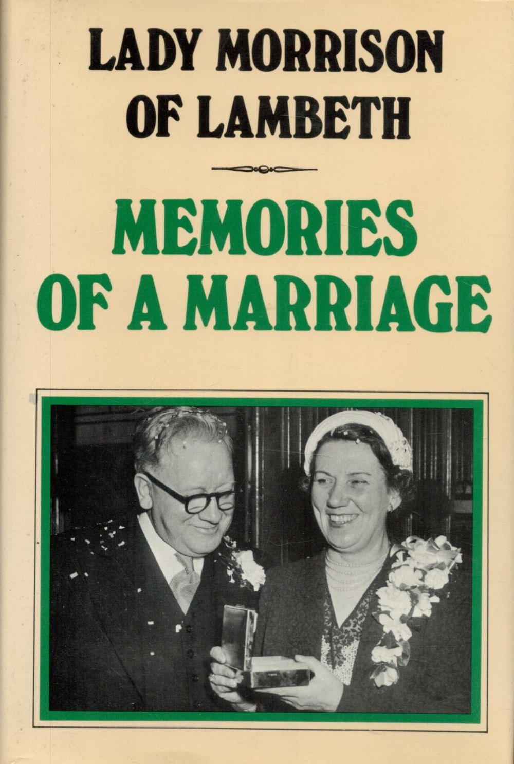 Lot 316: Lady Morrison of Lambeth Memories of a Marriage....