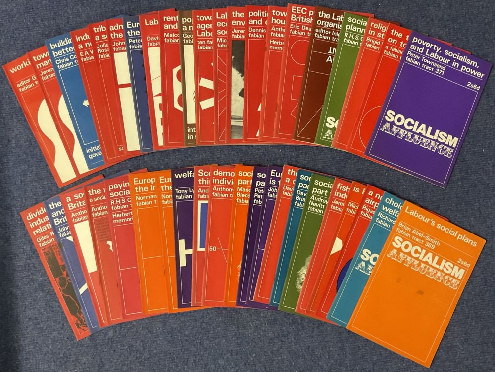 Lot 322: Forty-one Fabian Tracts in excellent condition from the...
