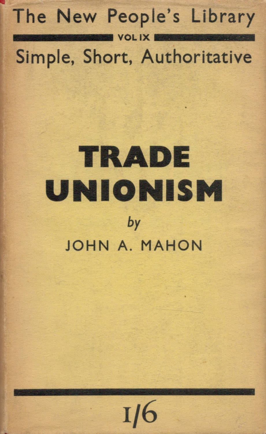 Lot 337: John A. Mahon The New People's Library Volume...