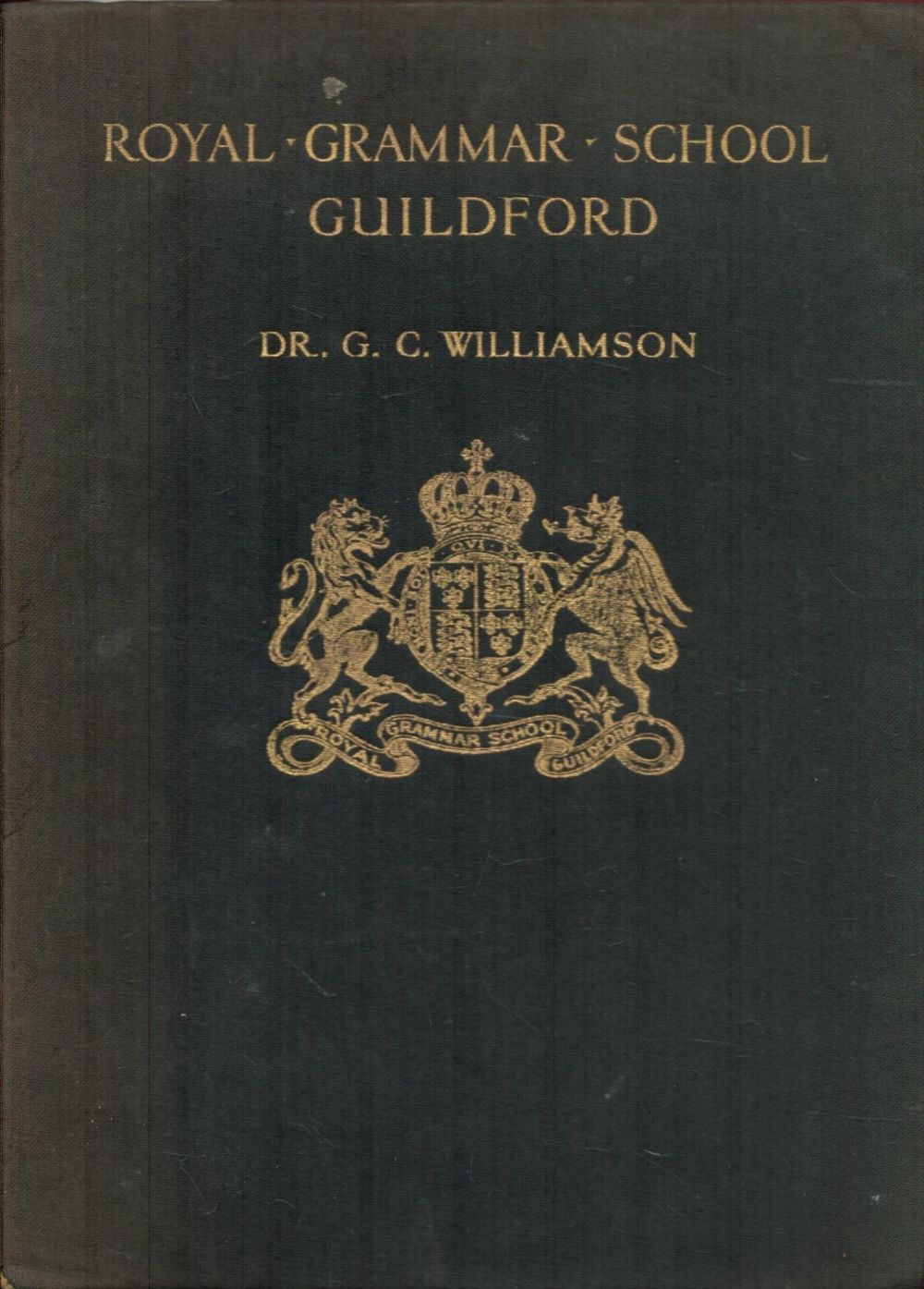 Lot 373: Dr G. C. Williamson The Royal Grammar School...