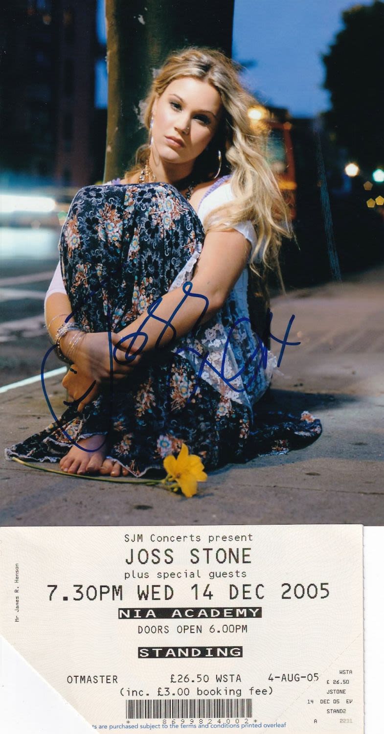 Lot 21: Joss Stone Chart Topping Singer 8x6 inch Signed...