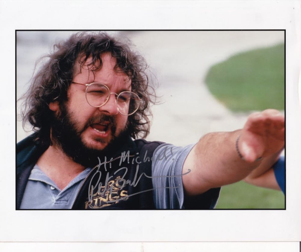 Lot 30: Peter Jackson Lord of the Rings Director 10x8...