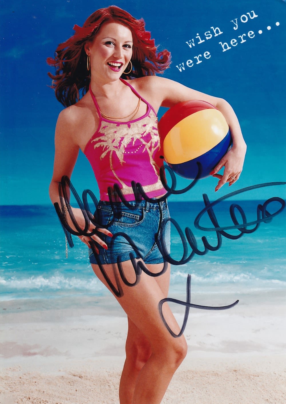Lot 58: Denise Van Outen Model and Actress 8x6 inch...