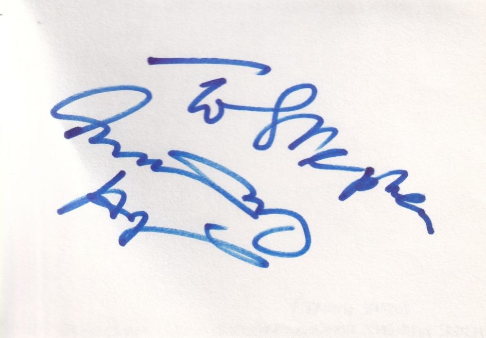 Lot 62: Anthony Hopkins Oscar Winning Actor Signed Page. Good...