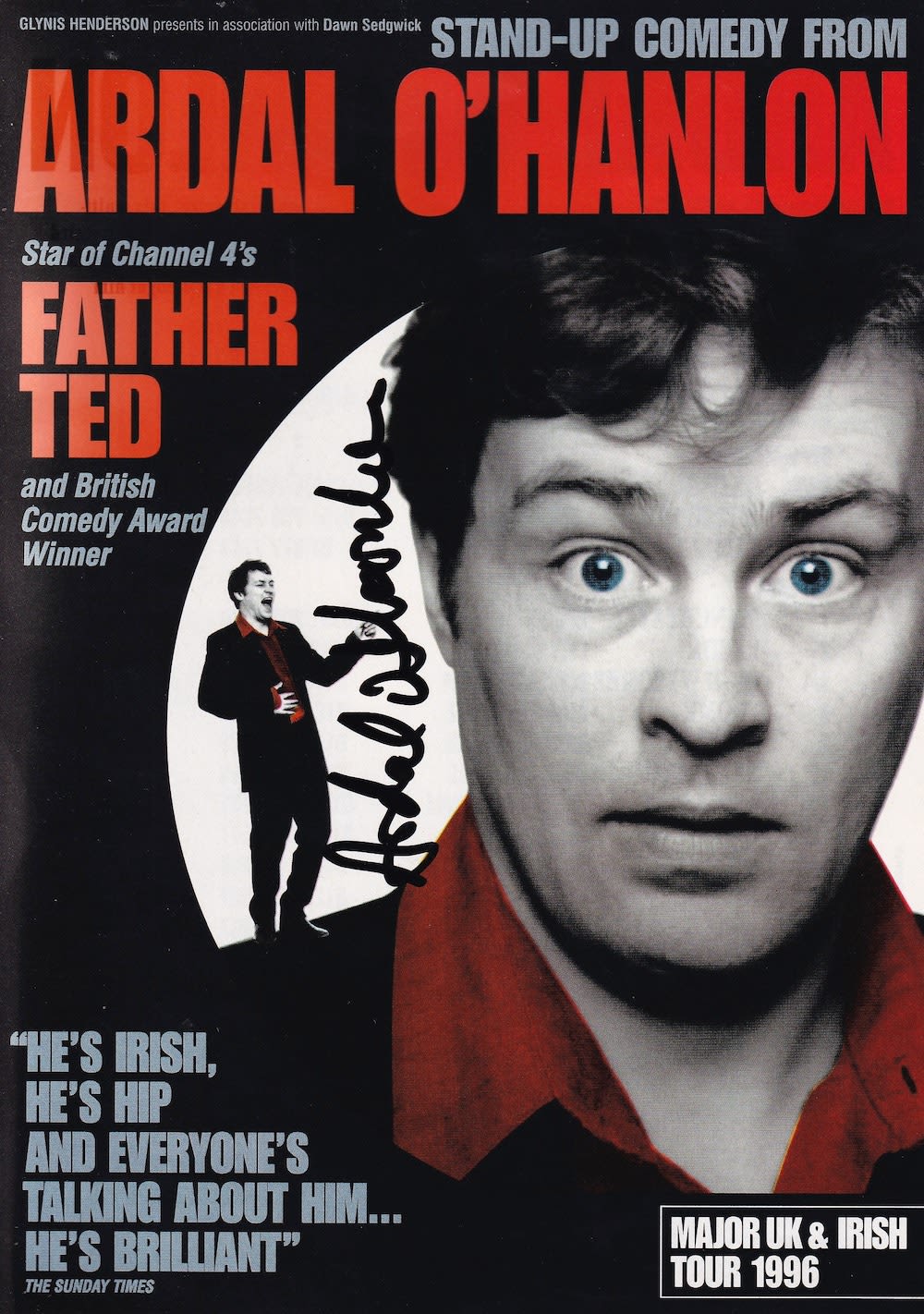 Lot 106: Ardal O'Hanlon Comedy Actor, Father Ted Signed Theatre...