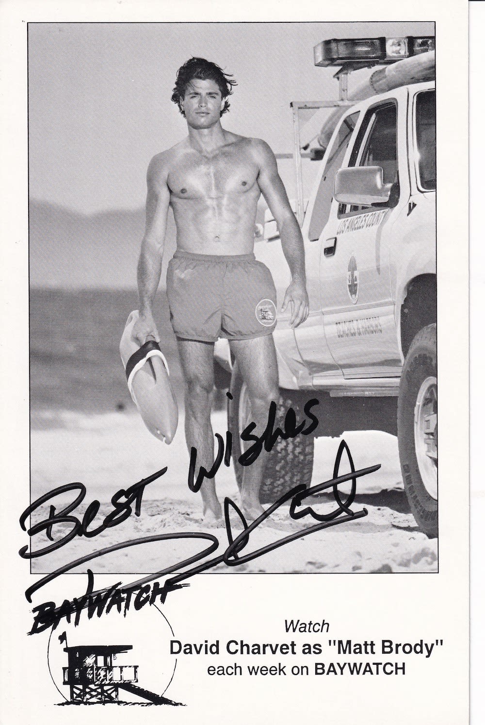 Lot 117: David Charvet Popular Actor, Baywatch 8x6 inch Signed...