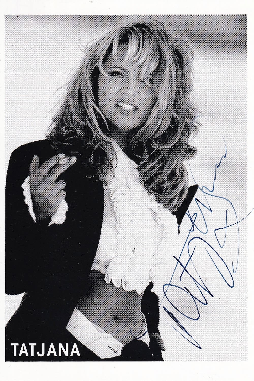 Lot 119: Tatjana Croatian Born Model and Singer 6x4 inch...