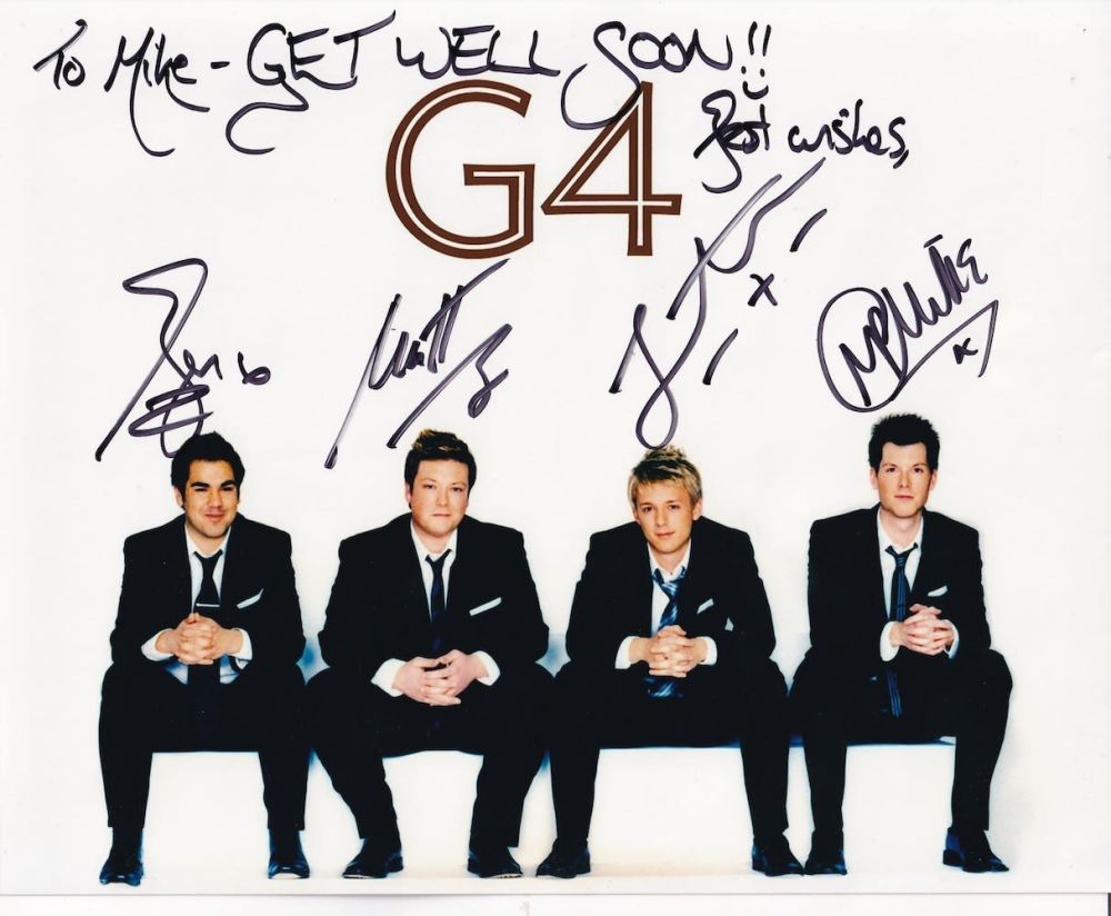 Lot 140: G4 Four Piece Vocal Group, X Factor Fully...