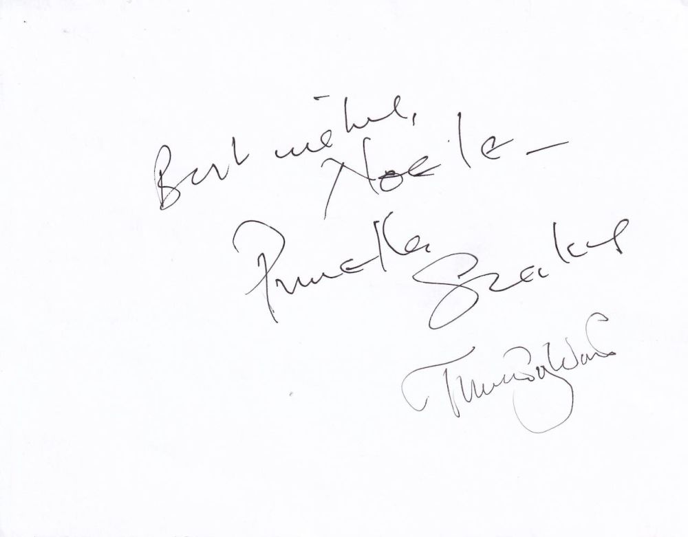 Lot 142: Prunella Scales, Timothy West Popular Acting Couple Signed...