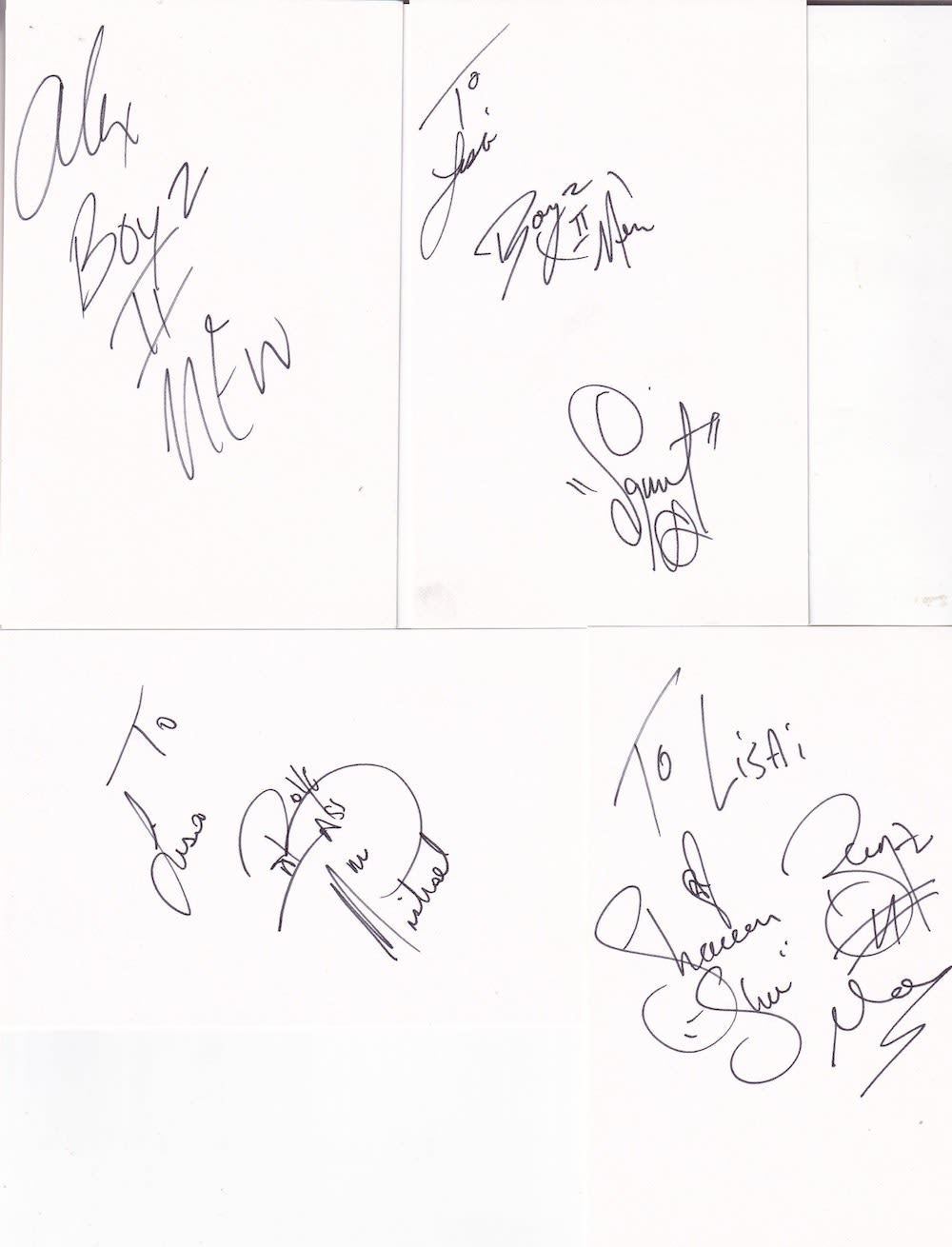 Lot 143: Michael, Alex, Shawn, Squirt Boyz II Men Boy...