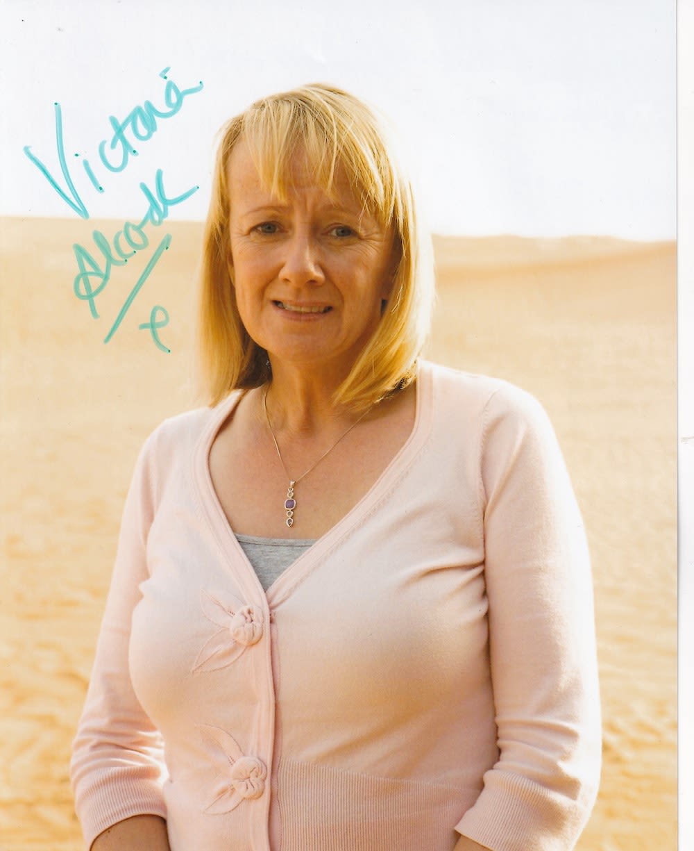 Lot 201: Victoria Alcock Popular British Actress 10x8 inch Signed...