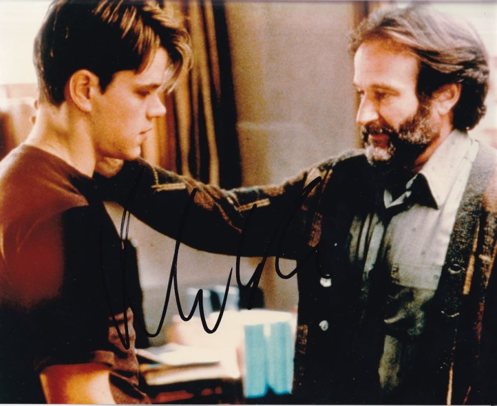 Lot 222: Matt Damon Good Will Hunting Actor 10x8 inch...